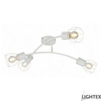 Полилей LORENA 4xE14 бял 600x600x215mm Lightex