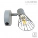 Аплик SILVIA 1xE14 сив 120x80x150mm Lightex