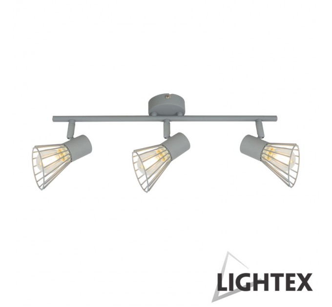 Спот SILVIA 3xE14 сив 370x80x150mm Lightex