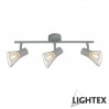 Спот SILVIA 3xE14 сив 370x80x150mm Lightex