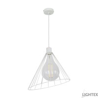 Пендел SILVIA 1xE27 бял 380x1200mm Lightex