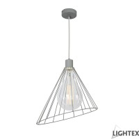 Пендел SILVIA 1xE27 сив 380x1200mm Lightex