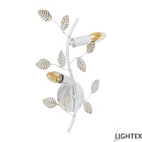 Аплик ISABEL 2xE14 бяло + злато 350x80x400mm Lightex