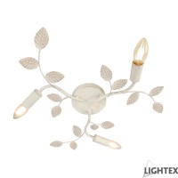 Полилей ISABEL 3xE14 бяло + злато 520x85mm Lightex