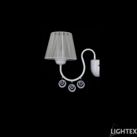 Аплик CLEO Е27 бяло + крем Lightex