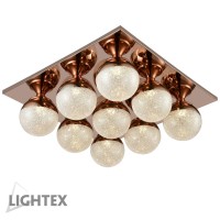LED Полилей GEORGE 9*5W 3000K 3150lm 270*270*140 pink gold Lightex