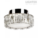 LED Аплик ALICE 10W 4000K 585lm Ø150mm стомана+кристал Lightex