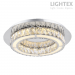 LED полилей ALICE 20W 4000K 1300lm Ø500mm стомана+кристал Lightex
