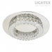 LED полилей ALICE 20W 4000K 1300lm Ø500mm стомана+кристал Lightex
