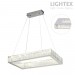 LED полилей ALICE 32W 4000K 2080lm 700x300mm стомана+кристал Lightex