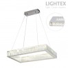 LED полилей ALICE 32W 4000K 2080lm 700x300mm стомана+кристал Lightex