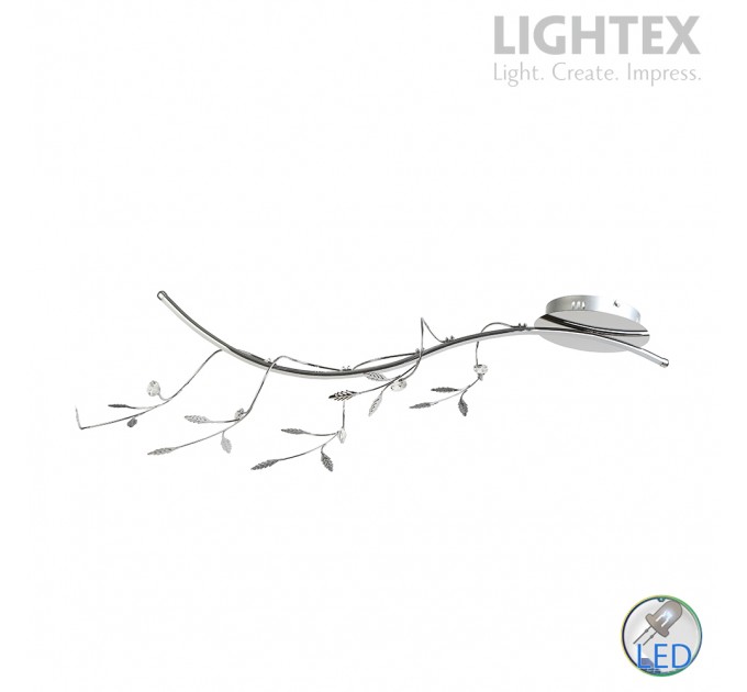 LED аплик LEAF 20W 4000K 1350lm 1100x365x345mm хром Lightex