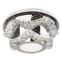 LED полилей ASMARA 48W 3000K-4500K-6500K 4320lm 220V  с Bluetooth,Usb порт и дистанционно управление хром Ø400 Lightex
