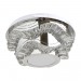 LED полилей ASMARA 48W 3000K-4500K-6500K 4320lm 220V  с Bluetooth,Usb порт и дистанционно управление хром Ø400 Lightex