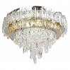 LED полилей ELADA 4xE14+55W LED 3000K-4500K-6500K 4950lm 220V с Bluetooth,Usb порт и дистанционно управление хром Ø500 Lightex