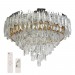 LED полилей ELADA 4xE14+55W LED 3000K-4500K-6500K 4950lm 220V с Bluetooth,Usb порт и дистанционно управление хром Ø500 Lightex