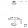 LED полилей ELENA 50W 3000K+4500K+6500K 4500lm 220V с дистанционно управление хром Ø400+Ø180 H1000 Lightex
