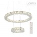 LED полилей ELENA 50W 3000K+4500K+6500K 4500lm 220V с дистанционно управление хром Ø400+Ø180 H1000 Lightex