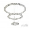 LED полилей ELENA 78W 3000K+4500K+6500K 7020lm 220V с дист.управление хром Ø600+Ø400+Ø180 H1000 Lightex