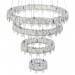 LED полилей MEDINA 118W 3000K+4500K+6500K 10620lm 220V с дист.управление хром Ø600+Ø500+Ø350+Ø200 H1000 Lightex