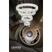 LED полилей MEDINA 118W 3000K+4500K+6500K 10620lm 220V с дист.управление хром Ø600+Ø500+Ø350+Ø200 H1000 Lightex