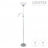 Лампион ARTEMIS II сребрист 1xE27+1xE14 H178cm Lightex