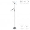 Лампион ARTEMIS II хром 1xE27+1xE14 H178cm Lightex