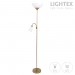 Лампион ARTEMIS II мат. злато 1xE27+1xE14 H178cm Lightex