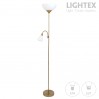 Лампион ARTEMIS II мат. злато 1xE27+1xE14 H178cm Lightex