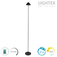 Лампион KIWI DC 5V 3W CCT 200lm Touch+USB Type C димируема 4000mah Li-ion IP54 H160cm черен Lightex
