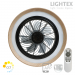 LED вентилатор с дистанционно max 44W LED + 14W мотор,  CCT 3520lm черен Ø490mm, APP  Lightex