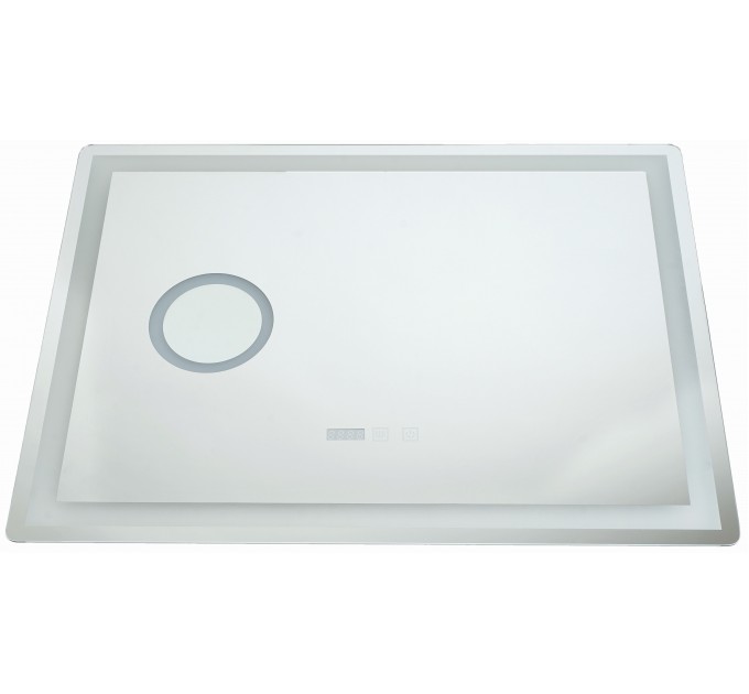 LED Огледало за баня 18W  3000K-6000K 1200Lm IP44 240V  800x600x45mm Anti fog,димиране,Touch дисплей,часовник Lightex