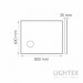 LED Огледало за баня 38W 3000K-6500K 1980Lm IP44 240V 800x600mm Anti fog,Touch дисплей,дим.,часовник,термометър,козм.огледало Lightex