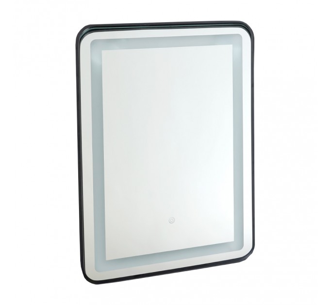 LED Огледало за баня 32W 3000K-6500K 1639Lm IP44 240V 700x500mm Anti fog, Touch дисплей, димиране, черно Lightex