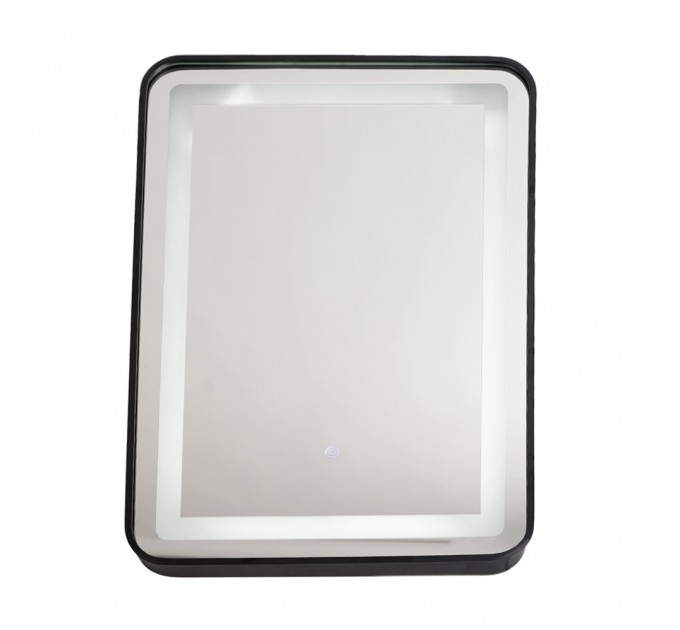 LED Огледало за баня 32W 3000K-6500K 1639Lm IP44 240V 700x500mm Anti fog, Touch дисплей, димиране, черно Lightex