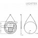 LED Огледало за баня 23W 3000K-6500K 1309Lm IP44 240V Ø500mm Anti fog,Touch дисплей,димиране,черно с кожен колан Lightex