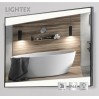 LED Огледало за баня 32W 4000K 1507Lm IP44 240V 700x500mm Anti fog, хоризонтален или вертикален монтаж ,черно Lightex