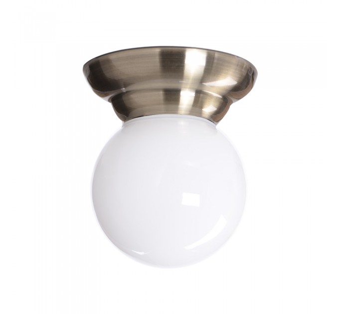 Плафон ALEDO 1хЕ14 месинг антик Ø170 IP44 Lightex