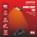 LED лампа за книга LUZ димируема 1.8W 60lm 1600K-4200K-6000K battery 5V 500mAh USB type-C IP 44 със щипка и гъвкаво рамо черна Lightex