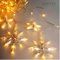 LED висулки снежинки и звезди 3.6W 138LED WW 3.6W 2.5m IP20 Lightex LED висулки снежинки и звезди 3.6W 138LED WW 3.6W 2.5m IP20 Lightex