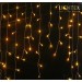 LED влагозащитена светеща завеса 300x50cm 150 LED 10W WW 2800K с контролер IP65 230V бял гумиран кабел Lightex