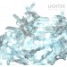 LED влагозащитена светеща завеса 300x50cm 150 LED 10W CW 6500K с контролер IP65 230V бял гумиран кабел Lightex