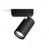 Philips спот единичен IDRIS 1xGU10 IP44 110x100x80mm черен
