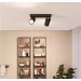Philips спот двоен IDRIS 2xGU10 IP44 240x120x80mm черен