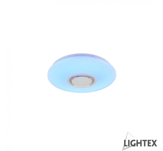 LED Музикален плафон 36W 3000K-6500K+RGB 2880lm Ø340 Blue Tooth Plastic Lightex