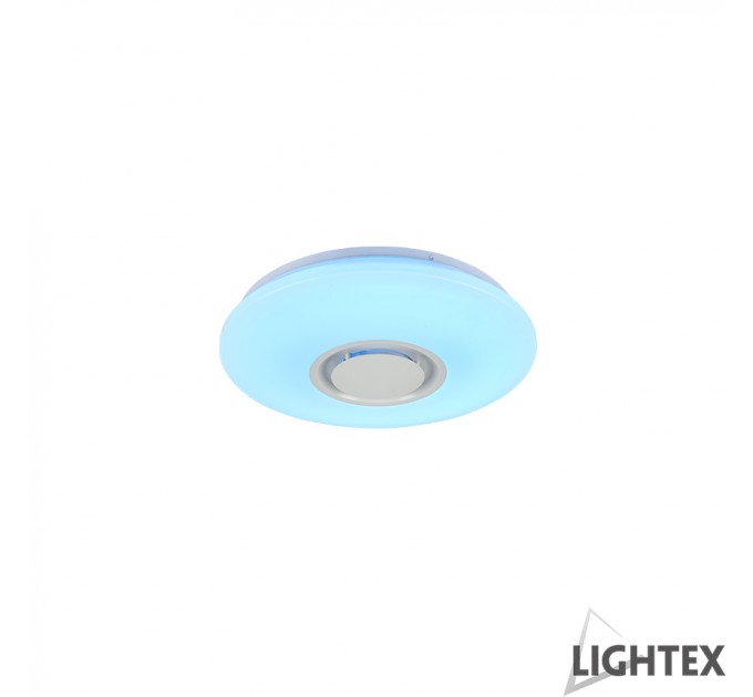 LED Музикален плафон 36W 3000K-6500K+RGB 2880lm Ø340 Blue Tooth Plastic Lightex
