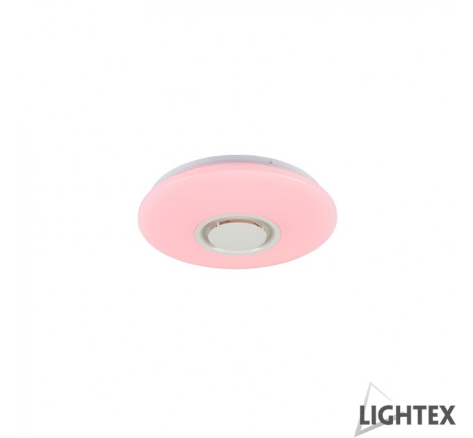 LED Музикален плафон 36W 3000K-6500K+RGB 2880lm Ø340 Blue Tooth Plastic Lightex