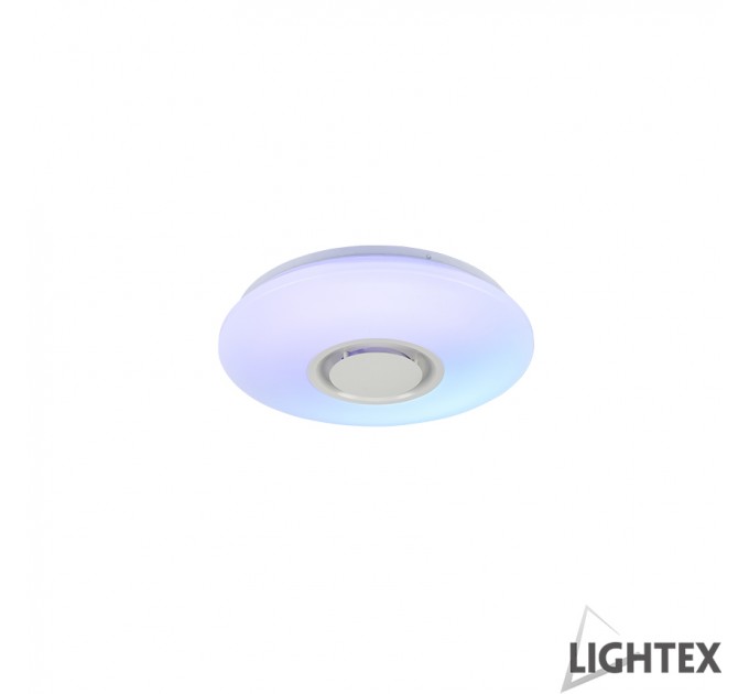 LED Музикален плафон 36W 3000K-6500K+RGB 2880lm Ø340 Blue Tooth Plastic Lightex