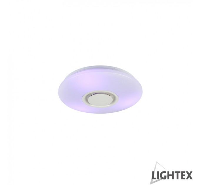 LED Музикален плафон 36W 3000K-6500K+RGB 2880lm Ø340 Blue Tooth Plastic Lightex
