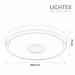LED музикален плафон 50W 3CCT+RGB 4000lm 220V димируем с дистанционно и приложение Ф400mm Lightex